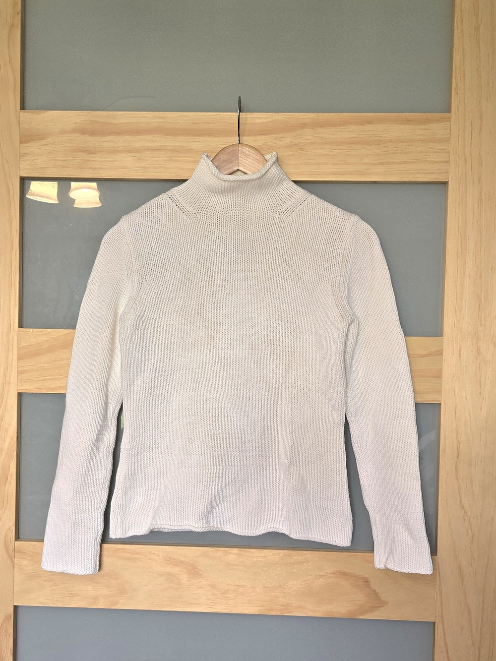 Vintage Eddie Bauer Cream Turtleneck Sweater